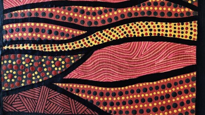 Cross Hatching Painting
