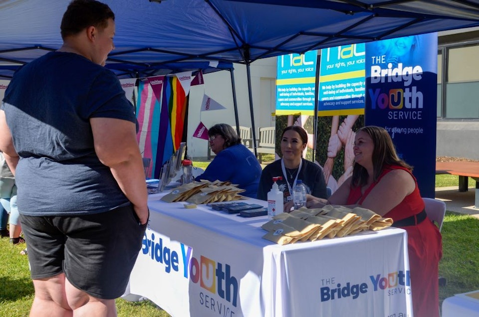 Bridge Youth Stallholders and Student