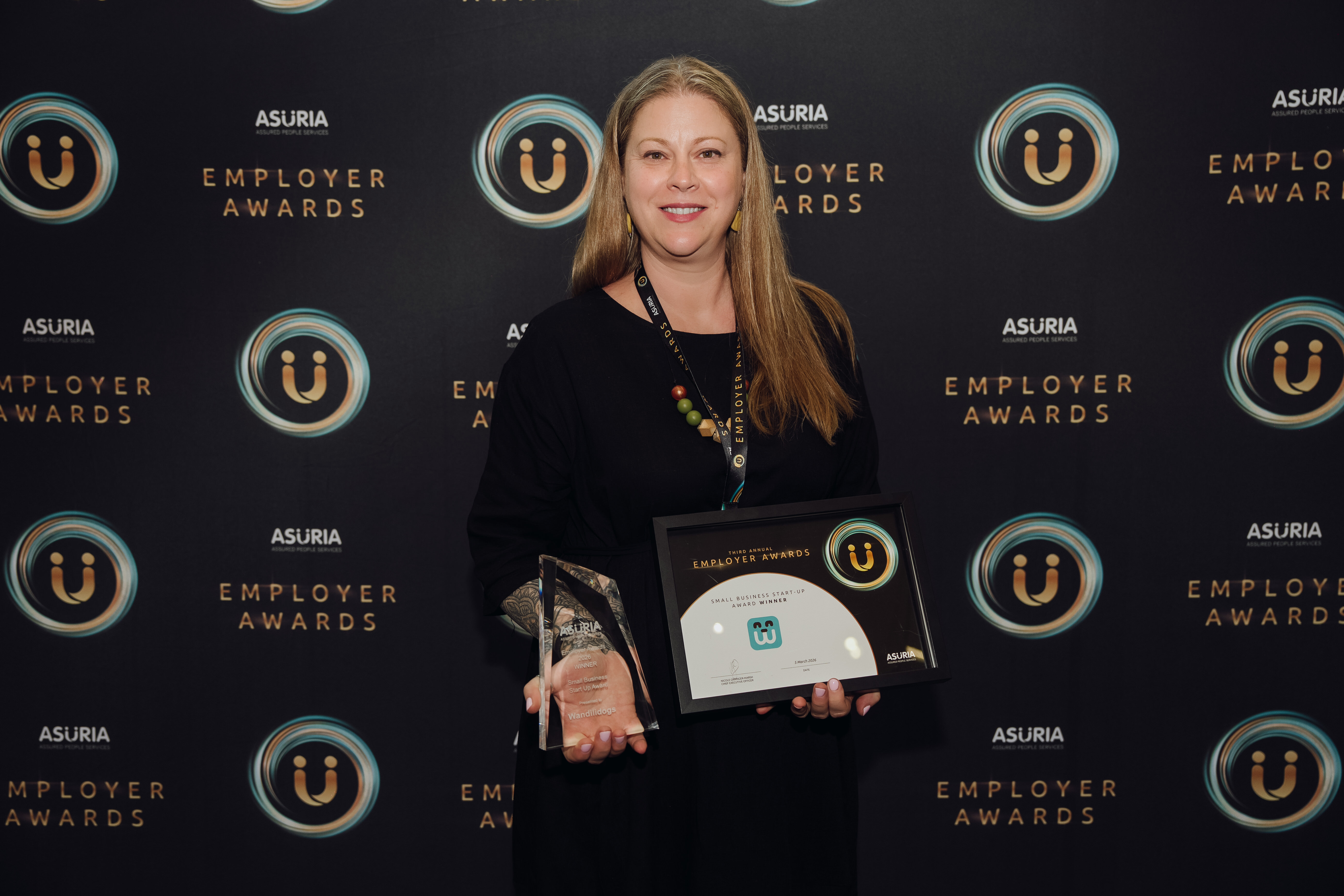Donna Forster winning the small business award
