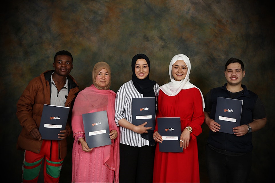 English language students graduating