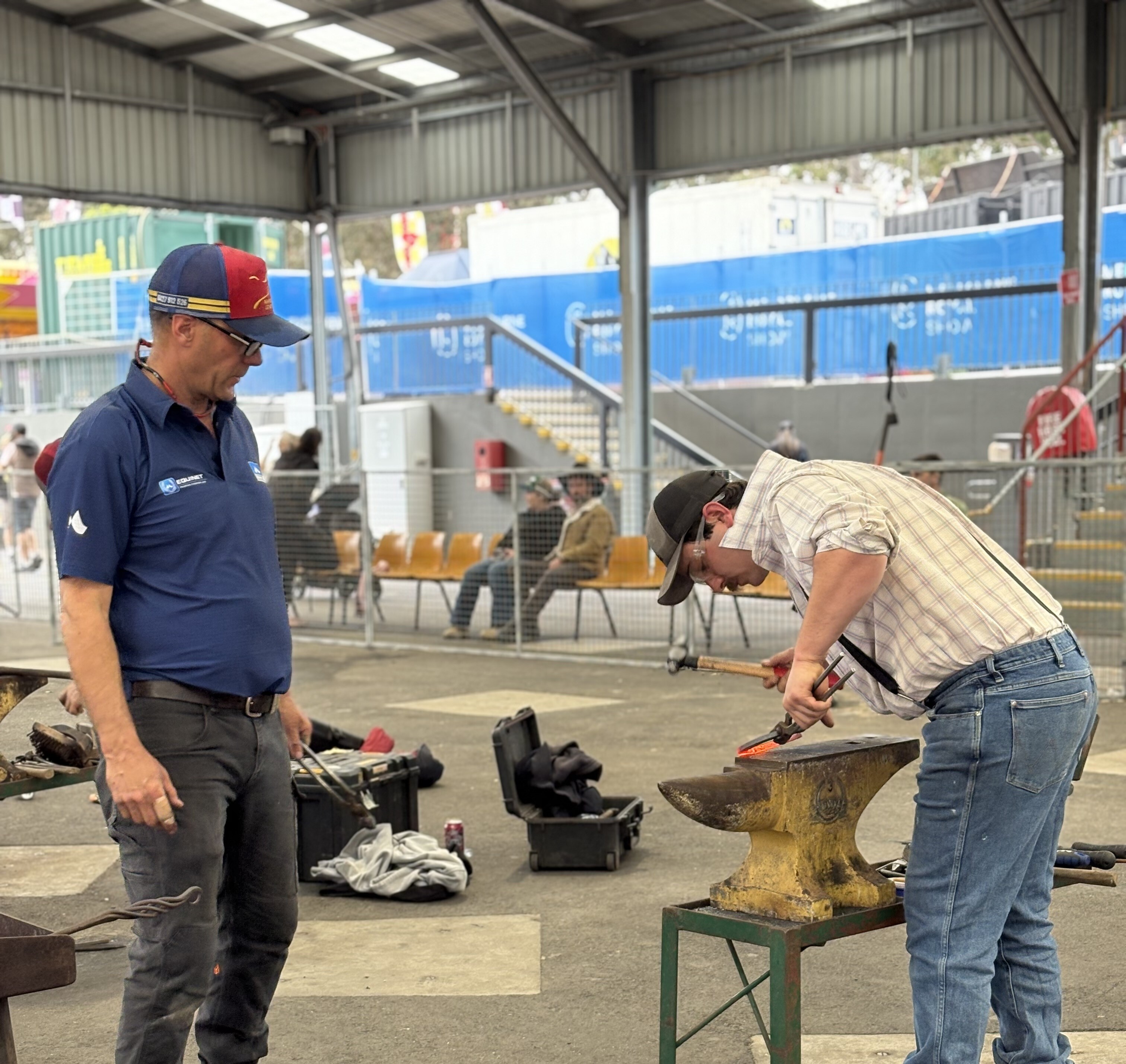Melbourne Royal Show farriery competition.