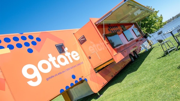 Mobile Campus parked at Nagambie