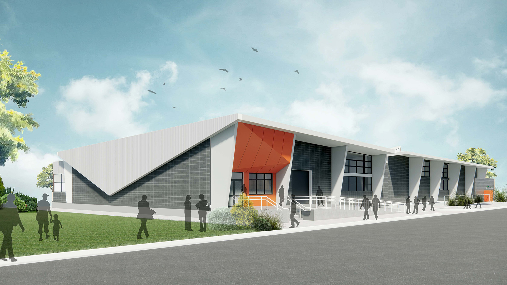 Seymour Trades Training Centre render