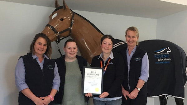 Certificate of Excellence for Equine Team